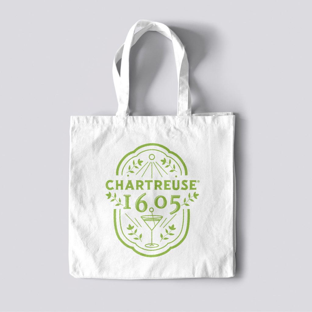 Sac tissus logo Chartreuse 1605